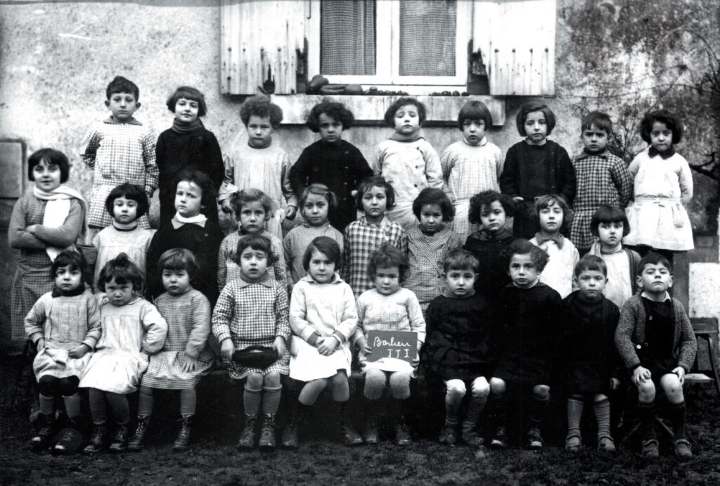 Classe en 1933 à Barlieu